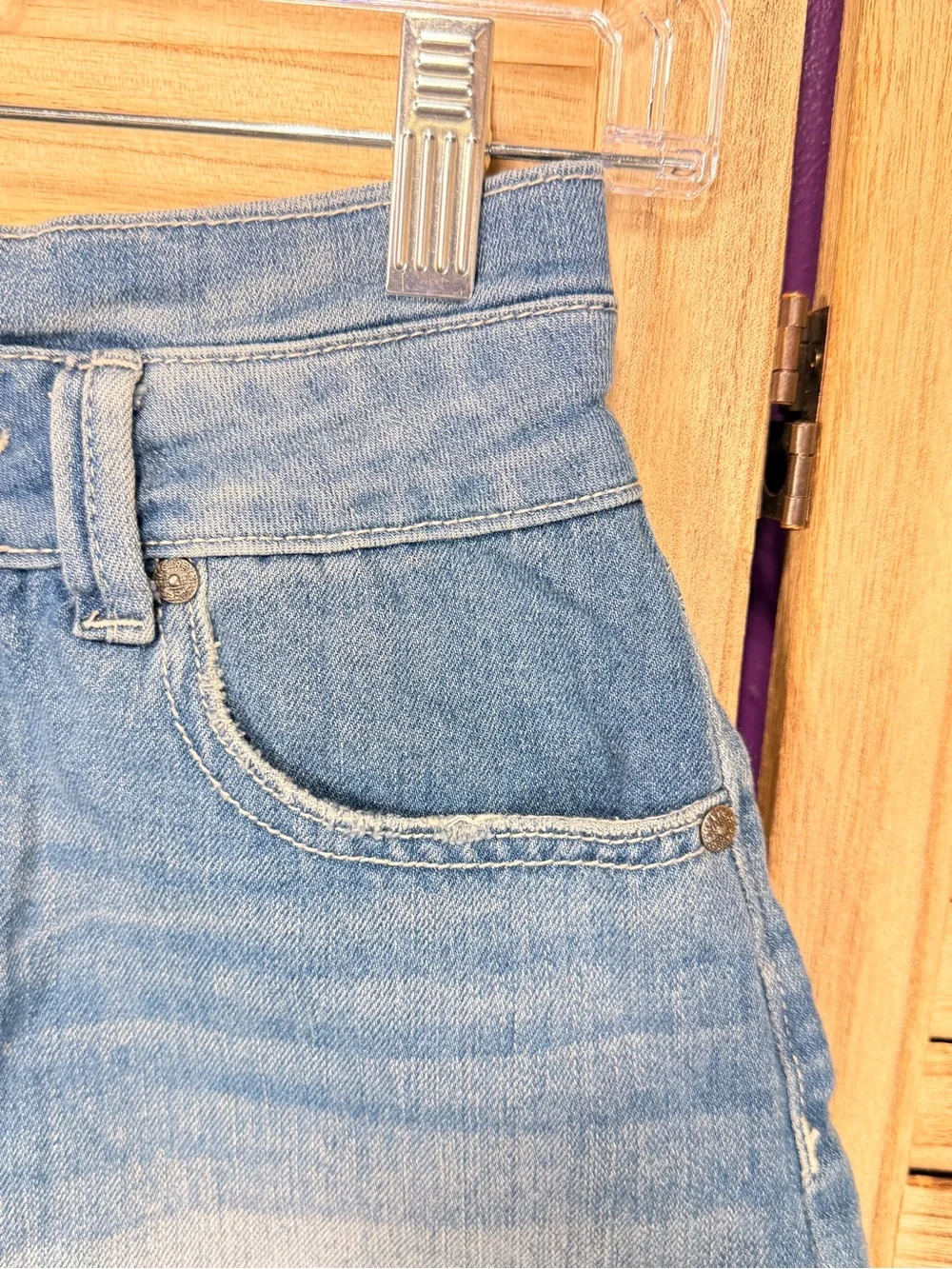 Sincerly Jules Classic High-Rise Denim Women’s Shorts - Light Blue Size 3/26